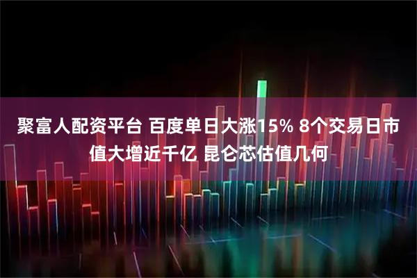 聚富人配资平台 百度单日大涨15% 8个交易日市值大增近千亿 昆仑芯估值几何