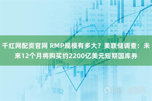 千红网配资官网 RMP规模有多大？美联储调查：未来12个月将购买约2200亿美元短期国库券