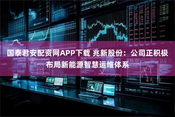 国泰君安配资网APP下载 兆新股份：公司正积极布局新能源智慧运维体系